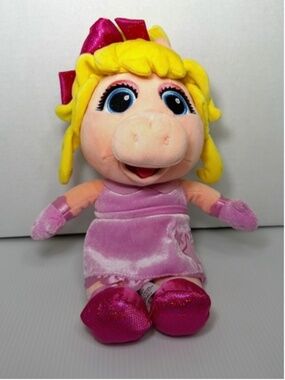 Disney Store Disney Junior Muppet Babies Miss Piggy Small 14" Pink Plush Toy